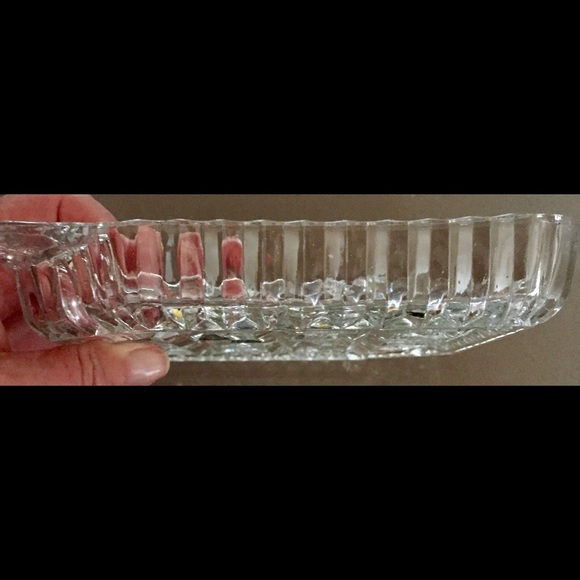 CUT GLASS DIVIDED TRAY - Picture 3 of 3